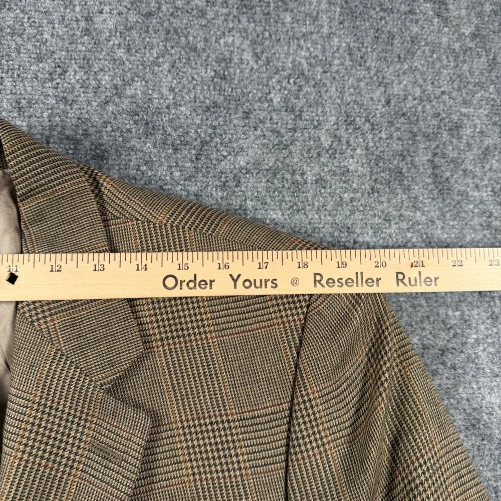 Lauren Ralph Lauren Blazer Mens 42L Brown Glen Plaid Wool Sport Coat Canada